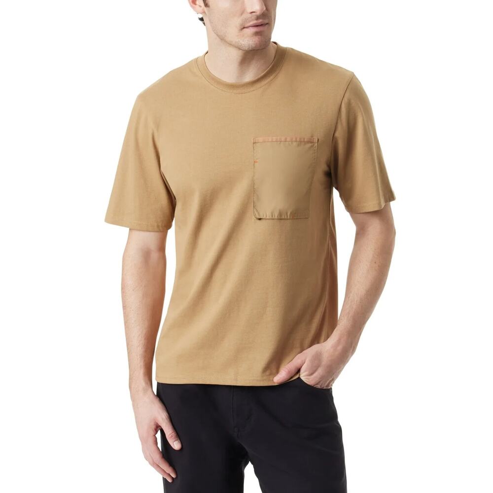 BASS OUTDOOR Small Men's Short-Sleeve Pocket T-Shirt Tee Kelp Cotton Casual New